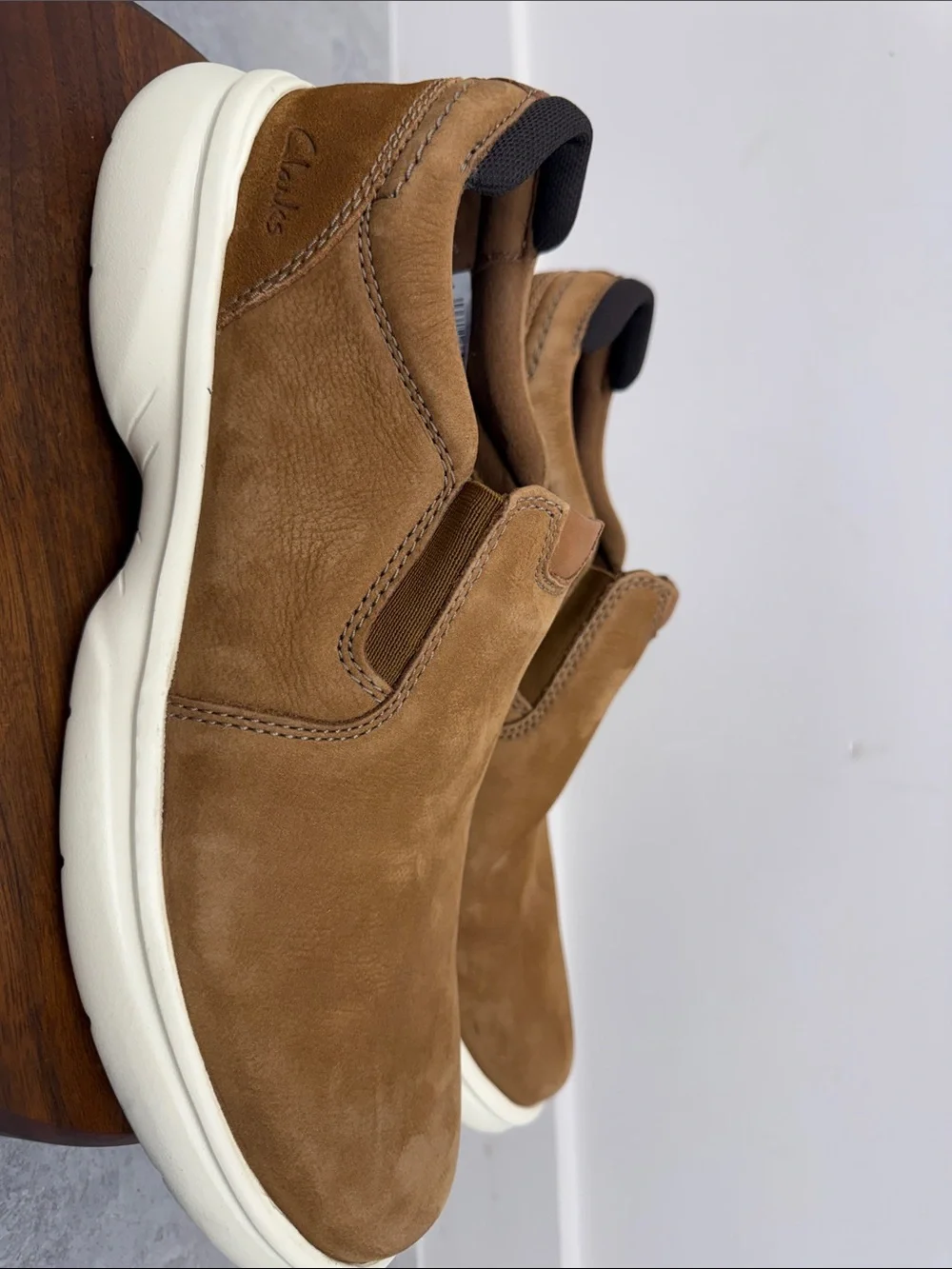 Clarks‎ Collection Bradley Ease Slip On Shoes Men’s 11M Nubuck Leather